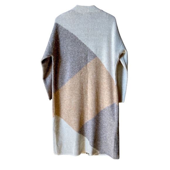 Sincerely Jules Color Block Long Open Cardigan Sweater SZ 1X - Picture 2 of 8